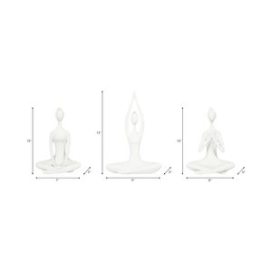 HUNTERHAM SET OF 3 WHITE DECOR 10 (IN) 9
