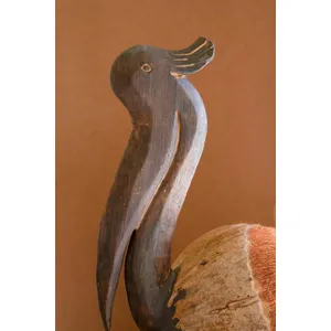 Coconut Pelican Sculpture 2