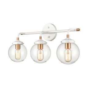 Boudreaux 24'' Wide 3-Light Vanity Light - Matte White 2