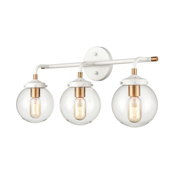 Boudreaux 24'' Wide 3-Light Vanity Light - Matte White