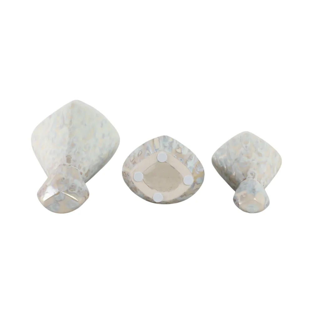 GIFFORDCLIFF SET OF 3 GRAY VASES 13 (IN)