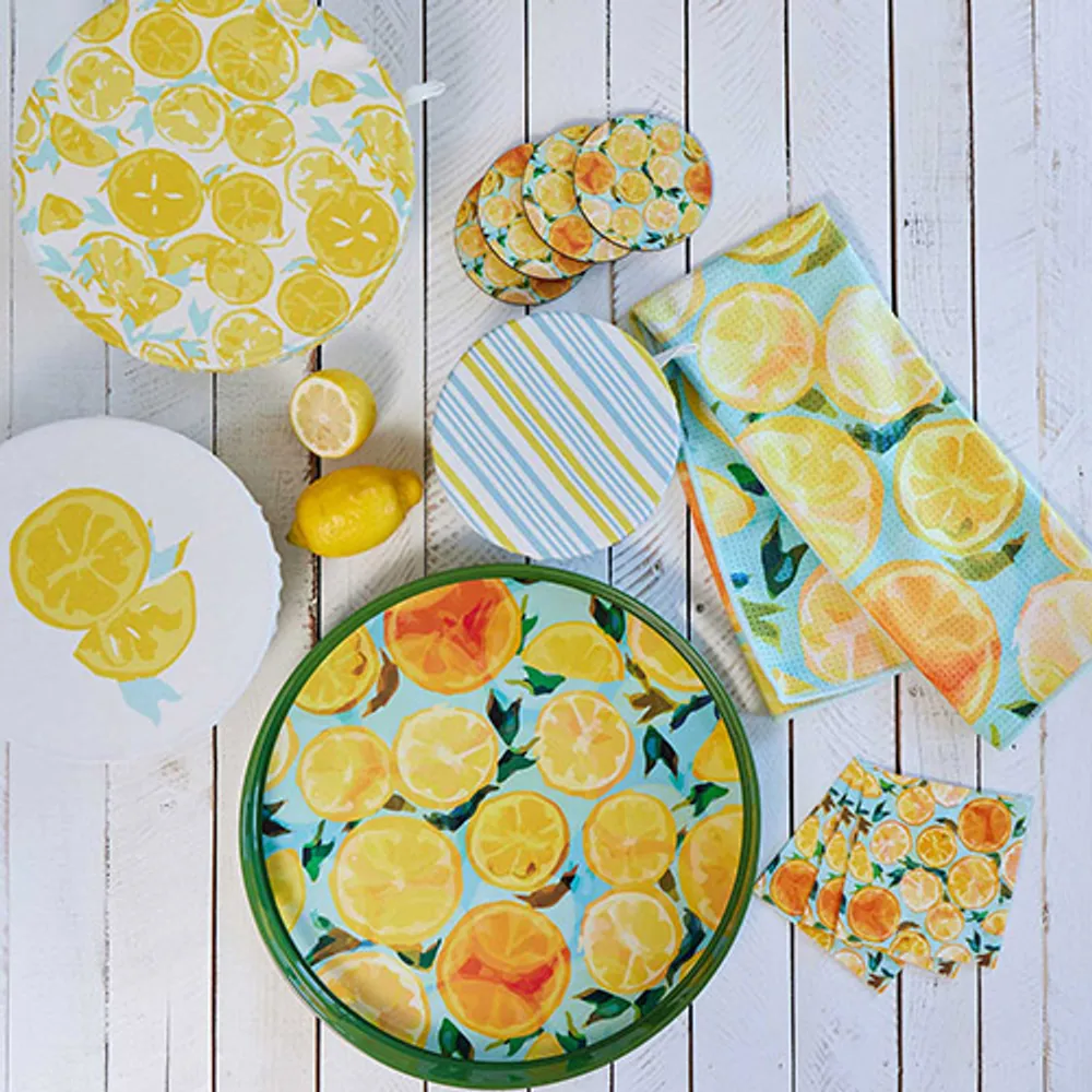 Lemon Slices Paper Cocktail Napkins (Pack of 25)