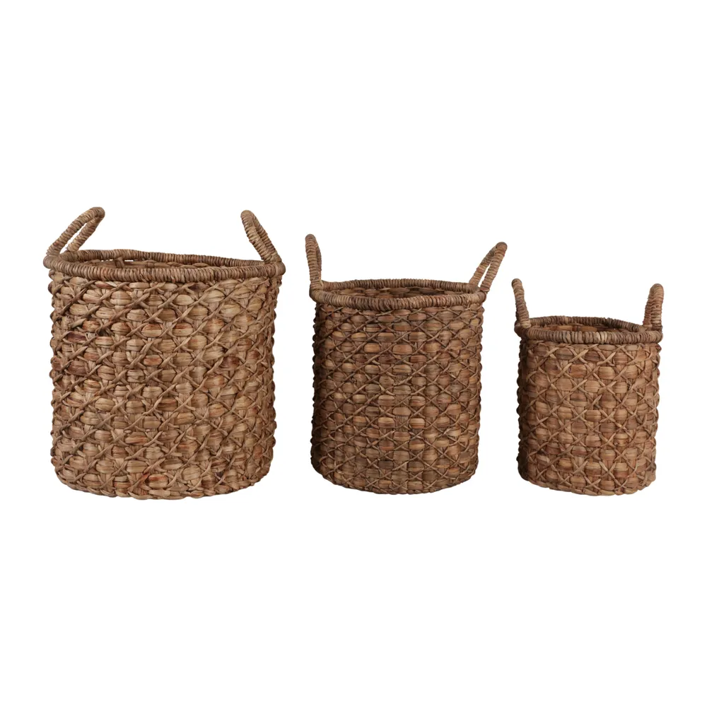 WYLERHOLM SET OF 3 BROWN STORAGE 21 (IN)