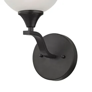 Bristol Lane 6'' Wide 1-Light Sconce - Oil Rubbed Bronze with White Glass 3
