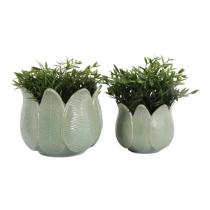 BRADYRIDGE SET OF 2 GREEN PLANTER 7 (IN) 2