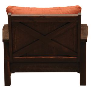 WoodShop Chair-and-a-half - Customer Material - Backrest:  Fabric TBD; Seat:  Fabric TBD 3