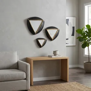 EATONSTONE SET OF 3 GRAY WALL SCULPTURES 2 (IN) 2