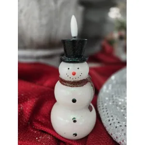 Realistic Flame Snowman 3x6in 2