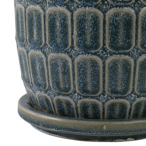 LEONAHAM SET OF 2 BLUE PLANTER 7 (IN) 6