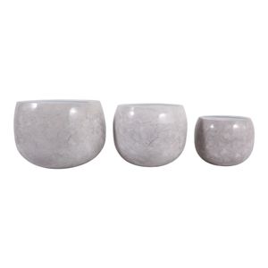 JAKEWICK SET OF 3 IVORY PLANTER 11 (IN) 4