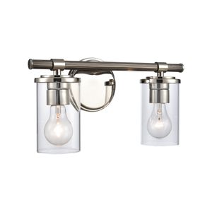 Burrow 15'' Wide 2-Light Vanity Light - Polished Nickel 3