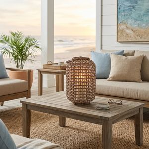 LARKSIDE BROWN LANTERN 17 (IN) 2
