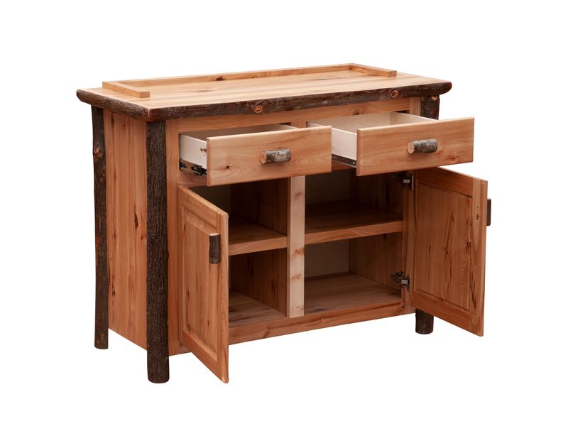 Hickory Log 48-inch Buffet - Slate 3