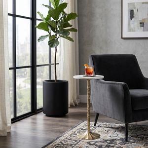 CUTTERBROOK WHITE ACCENT TABLE 24 (IN) 9