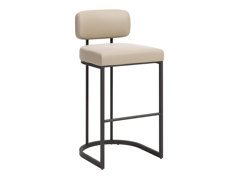 Velar Barstool Beige & Gray 7