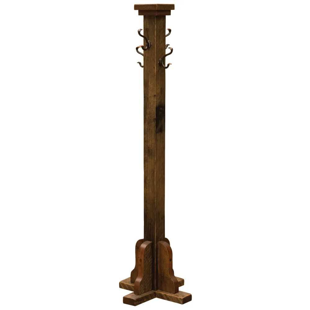 Barnwood Floor Coat Tree