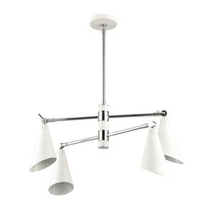 Luca 26'' Wide 4-Light Chandelier - Polished Chrome 2