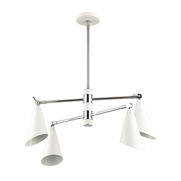 Luca 26'' Wide 4-Light Chandelier - Polished Chrome