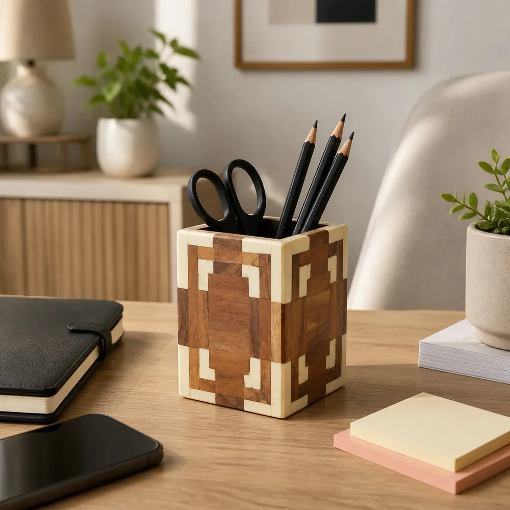 ZANEVIEW IVORY PENCIL CUP 4 (IN)