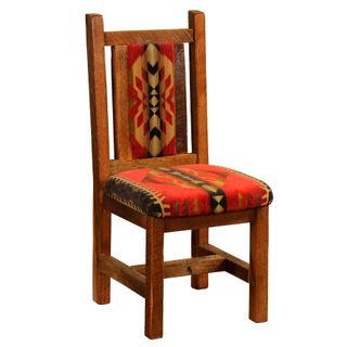 Barnwood Artisan Upholstered Side Chair - 
Upgrade Fabric