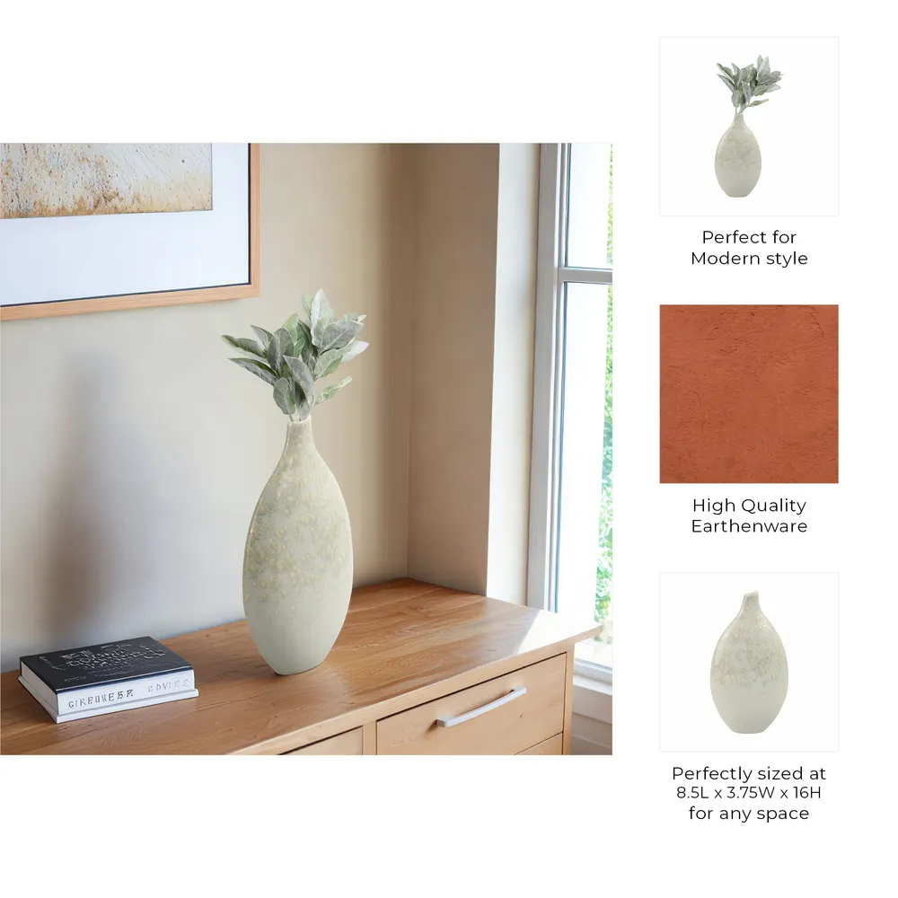 KEATONTON CREAM VASE 16 (IN)