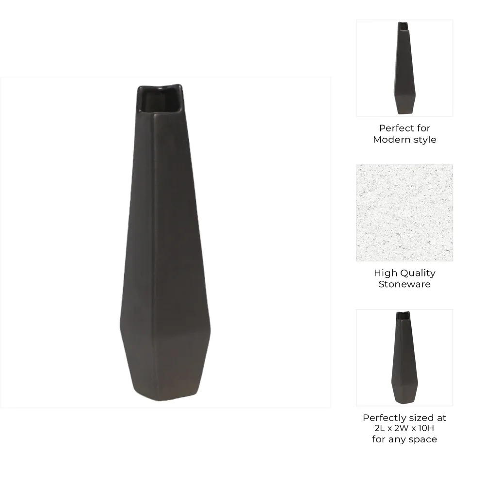 CANTONSTONE GRAY VASE 10 (IN)