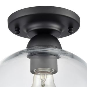 Astoria 7.75'' Wide 1-Light Semi Flush Mount - Matte Black 4