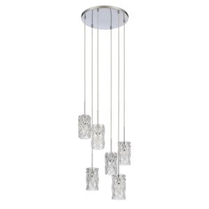 Forma de Crystal 17.5'' Wide 6-Light Pendant - Polished Chrome 2