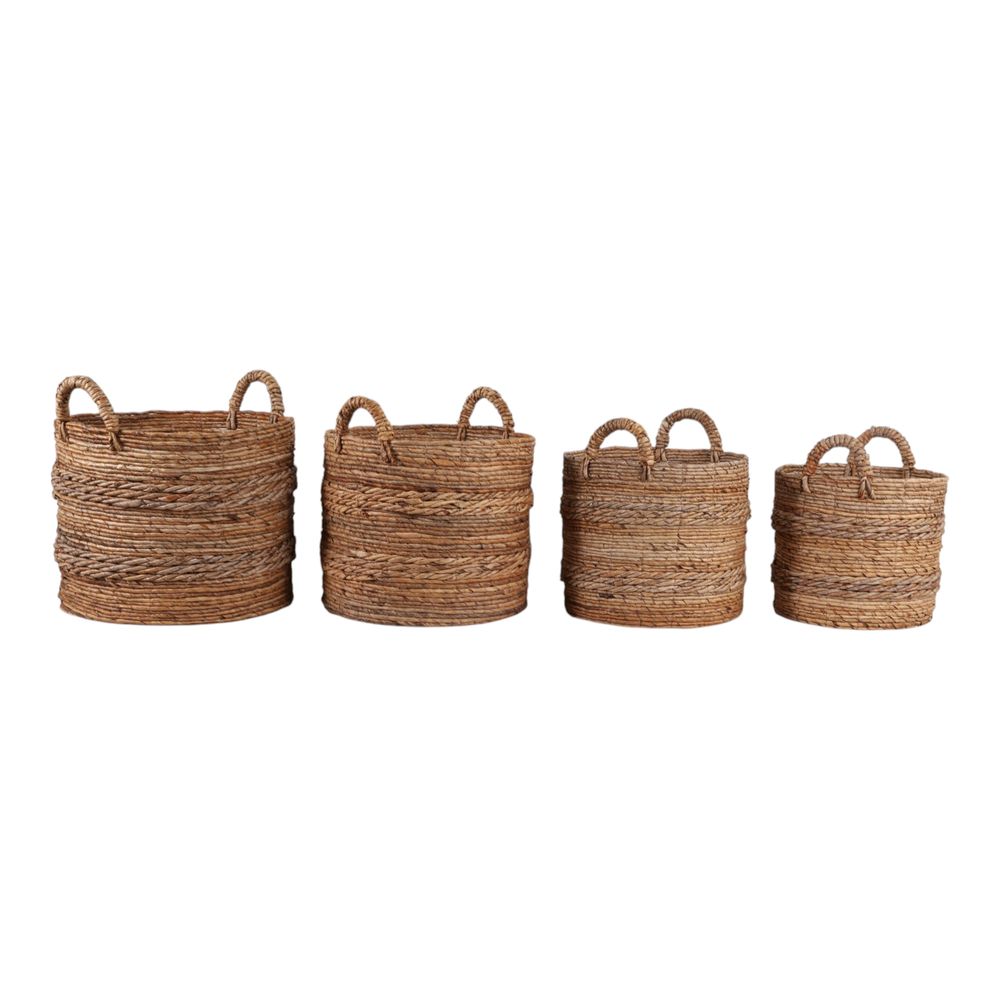 CADENWELL SET OF 4 BROWN BASKETS 19 (IN)