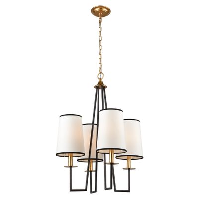 Nico 21.5″ Wide 4-Light Chandelier - Oil Rubbed Bronze