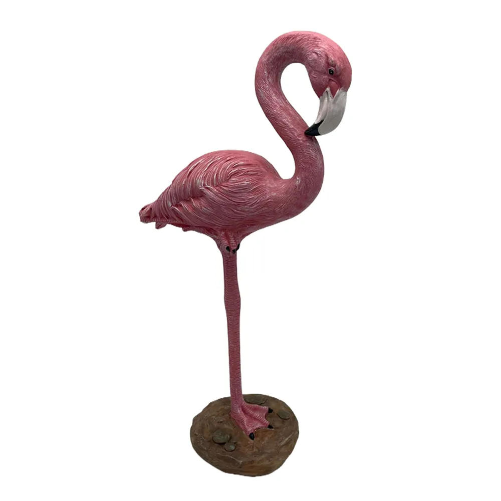 24-1/2" FLAMINGO STANDING ON ONE FOOT