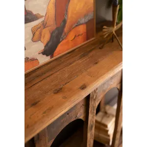 Reclaimed Wood Multi-Arched Console 2