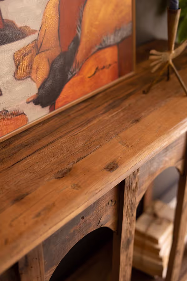 Reclaimed Wood Multi-Arched Console