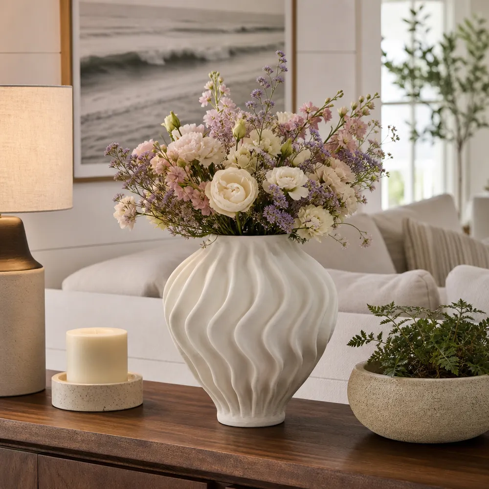 RAETON IVORY VASE 14 (IN)