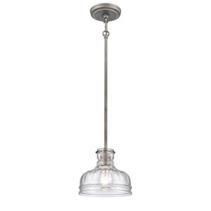 Orinoco 8'' Wide 1-Light Mini Pendant - Weathered Zinc 1