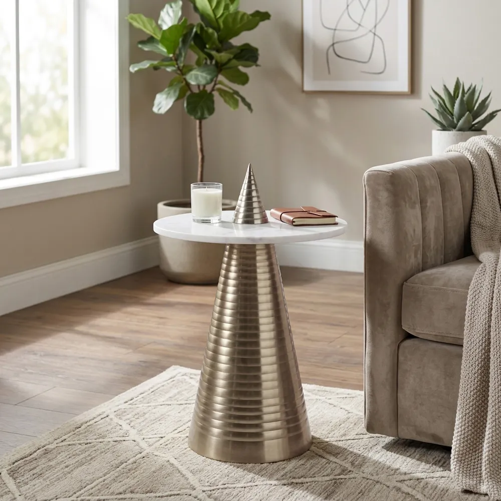HANSONWICK GOLD TABLE 26 (IN)