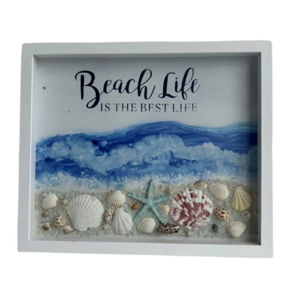 13-1/3" BEACH LIFE SHADOW BOX