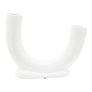 LENNONHAM WHITE VASE 8 (IN) 5