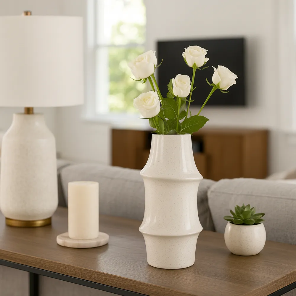 WYLERCREST IVORY VASE 12 (IN)