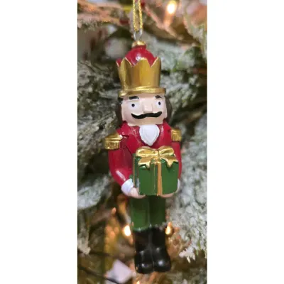 Gift Giving Nutcracker Resin 1.5x1x3.5in
