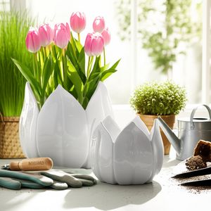 GENTRYWIND SET OF 2 WHITE PLANTER 10 (IN) 2