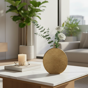 CUTTERROSE GOLD VASE 12 (IN) 11