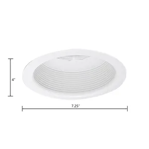 Trace 6'' Wide 1-Light Recessed Trim - Matte White 2