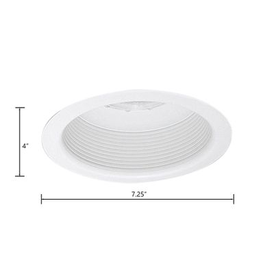 Trace 6'' Wide 1-Light Recessed Trim - Matte White