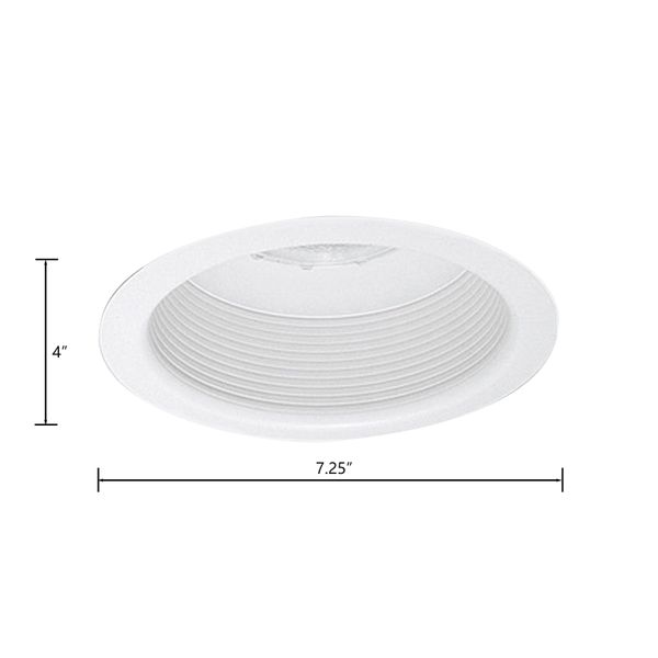 Trace 6'' Wide 1-Light Recessed Trim - Matte White