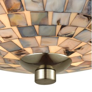 Capri 12'' Wide 2-Light Flush Mount - Satin Nickel 2