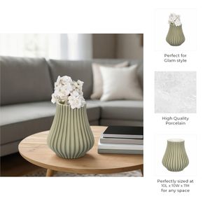 OPALBROOK TAN VASE 11 (IN) 8