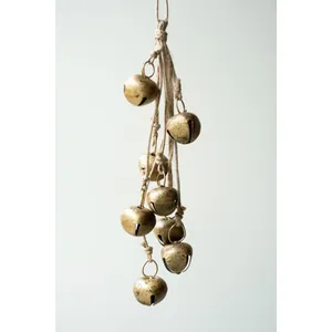 Jingle Bell Bunch on a Jute Rope 1
