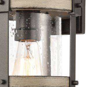 Annenberg 16'' High 1-Light Outdoor Sconce - Anvil Iron 3