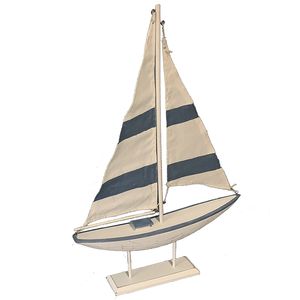 21-1/2" SAIL BOAT   BLUE/WHITE 1